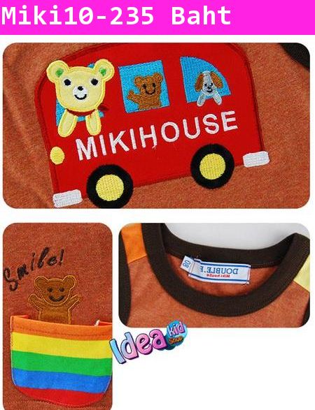 เสื้อกล้าม MIKI HOUSE สีน้ำตาล