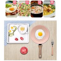 กระทะเคลือบหินอ่อน-Non-Stick-16-cm.-สีชมพู