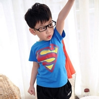 เสื้อยืดเด็กแฟชั่น_ผ้าคลุม-ลาย-Superman