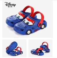 รองเท้าเด็กสไตล์-Crocs--Cars-มีล้อ-สีน้ำเงิน