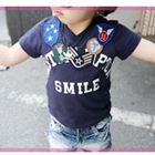 เสื้อยืด-Two_Seven-Apple-Smile-สีกรมเข้ม