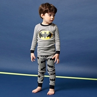 ชุดนอนเด็ก-ลาย-Batman-สีเทาดำ