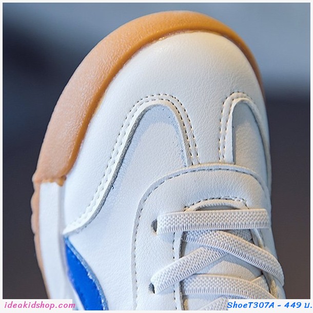 รองเท้าผ้าใบหุ้มข้อสไตล์โอนิ Onitsuka V2 สีน้ำเงิน
