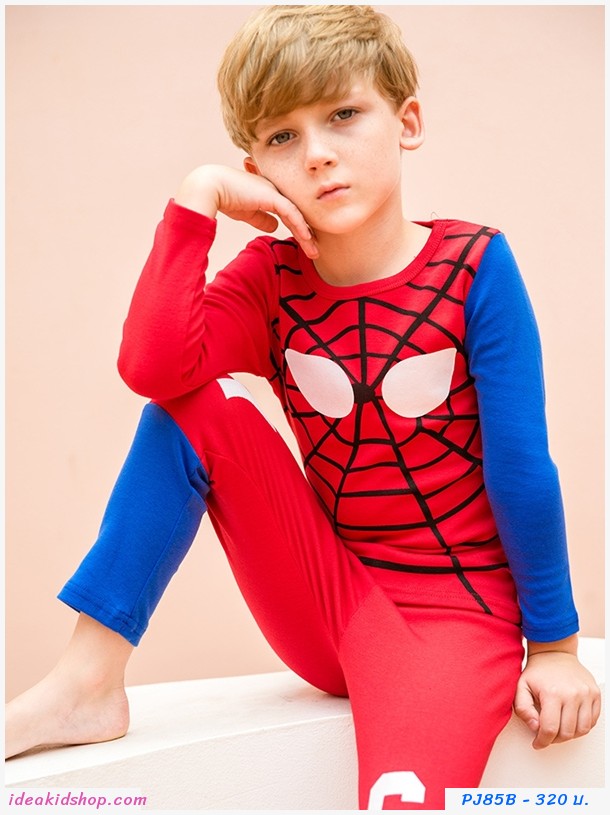ชุดนอนเด็ก ลายหน้า Spiderman 