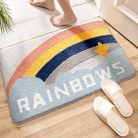 พรมเช็ดเท้า-พรมตกแต่งห้อง-ลายสายรุ้ง-Rainbow