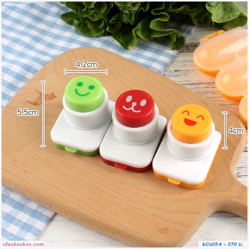 เซตแม่พิมพ์ข้าวปั้น Onirigi พร้อมที่กดลายหน้ายิ้ม(เซต 10 ชิ้น) 
