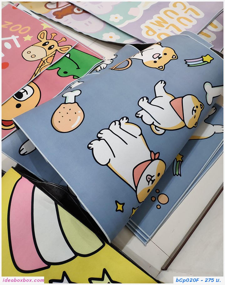 พรมปูข้างเตียง ลายเจี๊ยบน้อยและผองเพื่อน