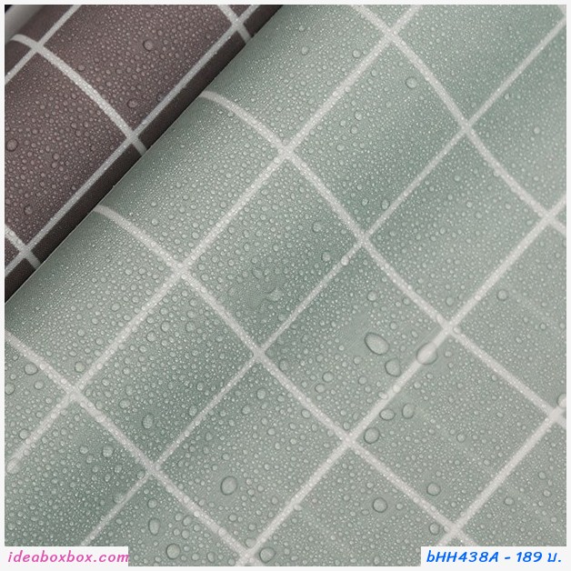 แผ่นรองกันสกปรก แผ่นรองปูโต๊ะ Waterproof Pad ลายตาราง 45x200cm สีขาว(1 แถม 1)