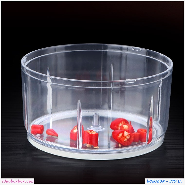 เครื่องบดอาหารอัตโนมัติ USB หั่นผัก ผลไม้ บดกระเทียม สีขาว