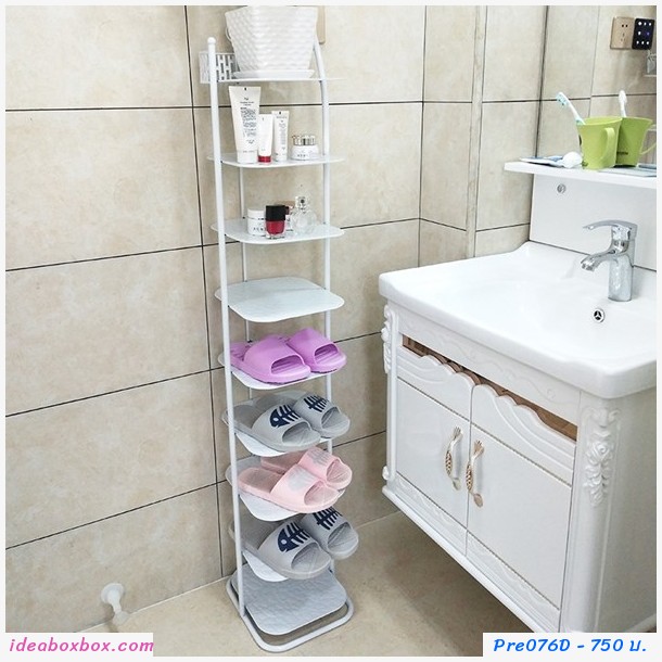 Preorder ชั้นวางรองเท้า 6 ชั้น Space Saving สีดำ
