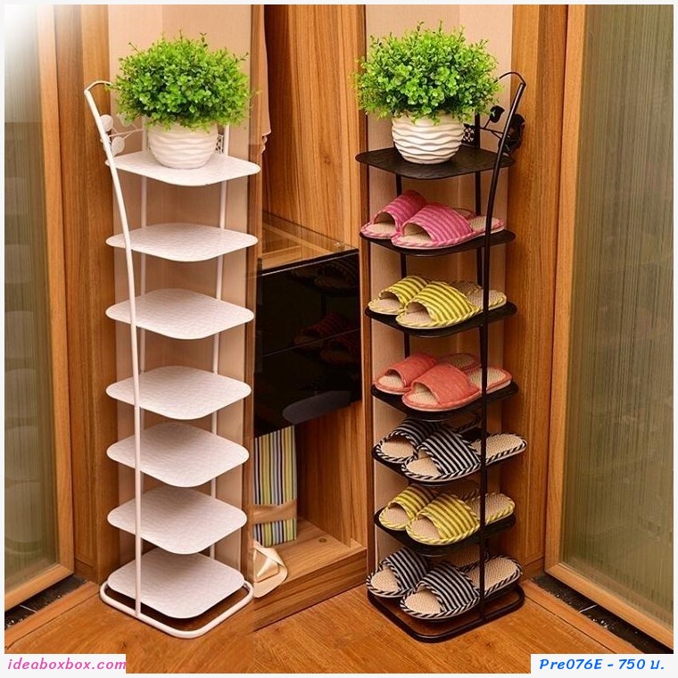 Preorder ชั้นวางรองเท้า 6 ชั้น Space Saving สีขาว