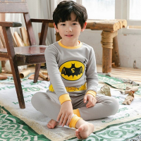ชุดนอนเด็ก-ลายการ์ตูน:Batmanเทาเหลือง