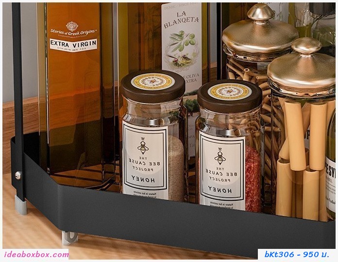 ชั้นวางสแตนเลสแบบ 3 ชั้น เข้ามุม Kitchen Shelves Corner 
