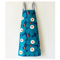 ผ้ากันเปื้อน-เชฟทำอาหาร--Marimekko-สีเขียวกรม