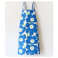 ผ้ากันเปื้อน-เชฟทำอาหาร--Marimekko-สีฟ้า