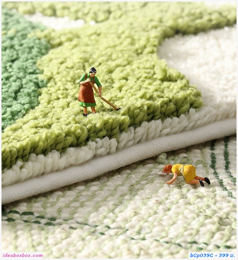 พรมเช็ดเท้า Microfiber ลาย ใบไม้ แบบ C