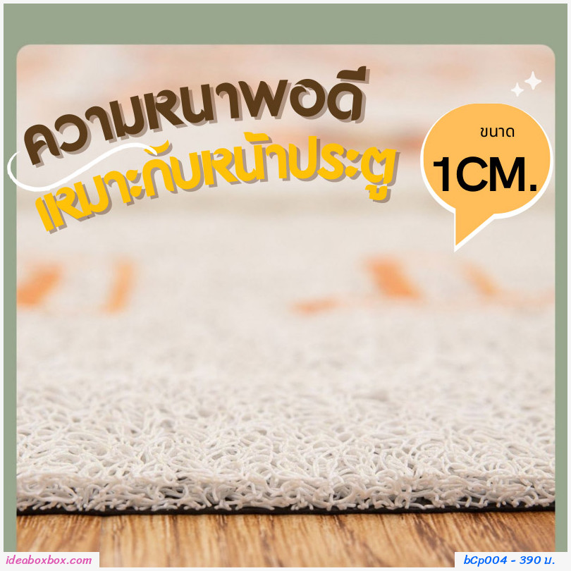 พรมดักฝุ่น Entrance door mats แบบ Horizontal ลาย Home