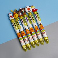 [พรีออเดอร์]ปากกาสิบสี-Christmas-Festival-(1-เซต-10-แท่ง)-สีเหลือง-กวางน้อย