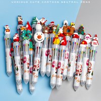 [พรีออเดอร์]ปากกาสิบสี-Christmas-Festival-(1-เซต-10-แท่ง)-สีขาว-คละลาย