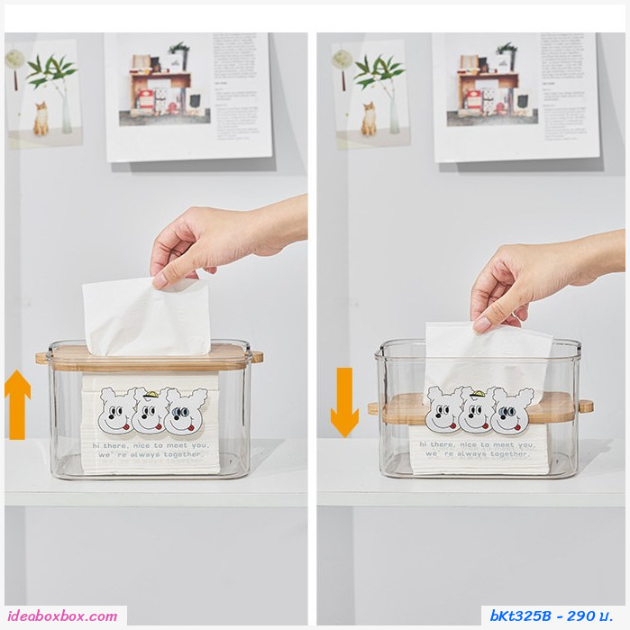 ͧдɷԪ  Lifting Transparent Tissue Box  B