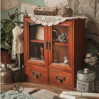 ตู้ไม้-เก็บของ-ตกแต่ง-retro-vintage-cabinet-แบบ-B