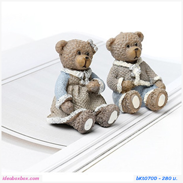 ที่แขวนปลั๊กเรซิ่น ลายหมี Bear(แพค4ตัว)