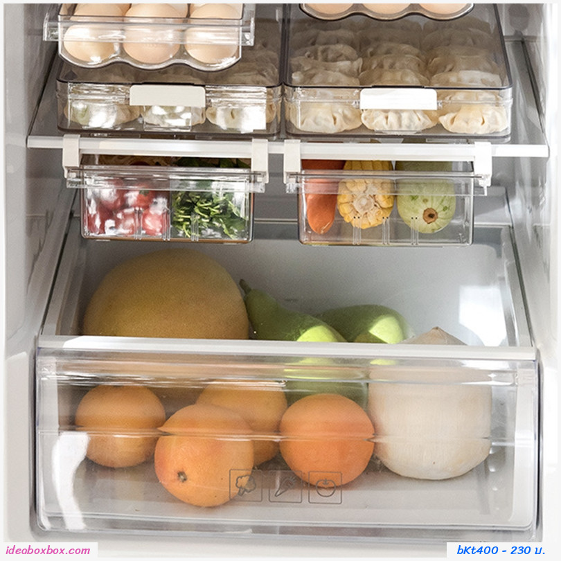 กล่องลิ้นชัก Refrigerator storage box drawer ประหยัดพื้นที่ในตู้เย็น
