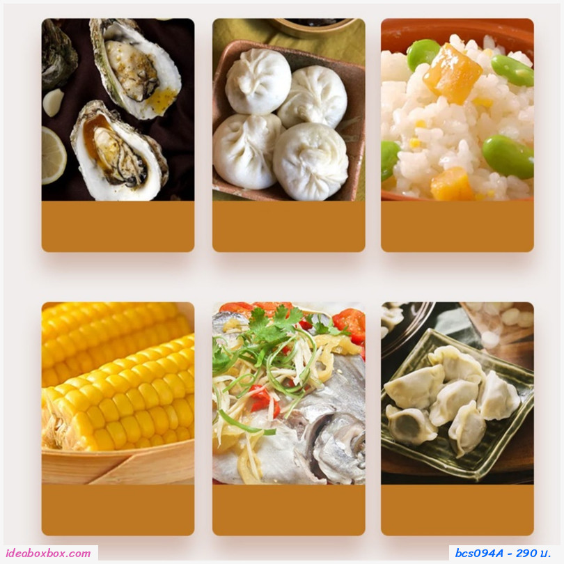 กล่องอุ่น นึ่ง ไมโครเวฟพร้อมฝาปิด 1 ชั้น