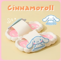 [พรีออเดอร์]รองเท้าแตะ-Sanrio-ลาย-Cinnamoroll-สีขาว