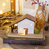 บ้านโคมไฟ-ใส่ของ-wooden-house-decoration-Japanese