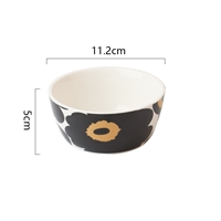 ชามเซรามิก-Poppy-bowl-Marimekko-สีดำ