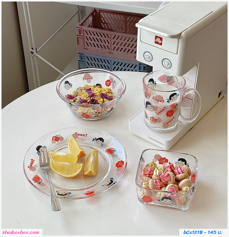 ถ้วย round bowl  Japanese Fujiya Milky Peko 