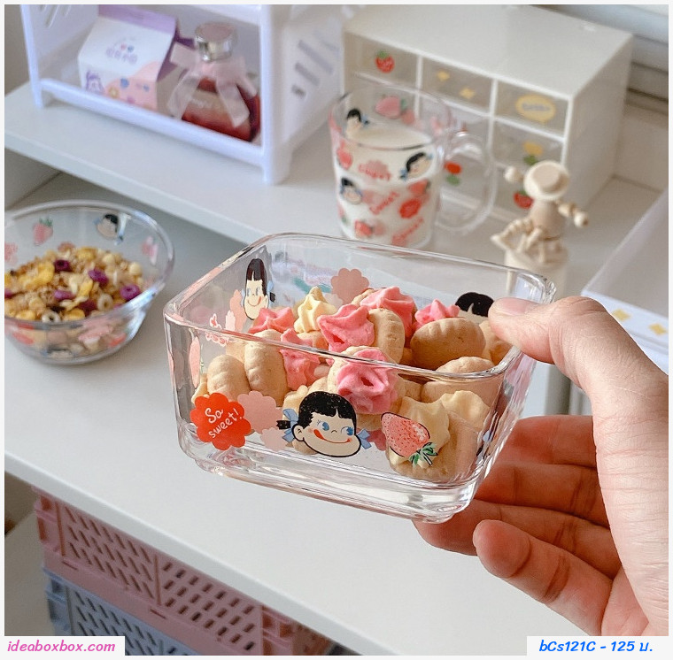 ถ้วยเหลี่ยม Japanese Fujiya Milky Peko 