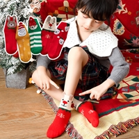 [พร้อมส่ง]ถุงเท้า-xmas-Christmas-socks-(แพค-5-คู่)