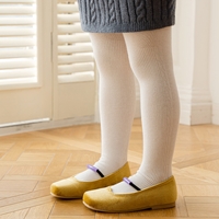 ถุงเท้า-เลกกิ้ง-Twisted-Leggings-สีขาว