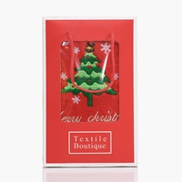 [พร้อมส่ง]ผ้าขนหนู-Xmas-Christmas-gift-34x74-cm-สีแดง