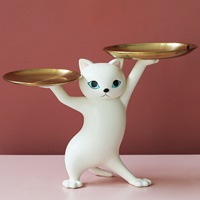 ตุ๊กตาแมวเต้นรำวางของ-ตกแต่งบ้าน--Nordic-Luxury-สีเบจ