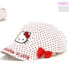 หมวกแก๊ป-Hello-Kitty-สีขาวจุดแดง