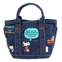 กระเป๋า-Canvas-Snoopy-แบบปัก-สียีนส์เข้ม-dark-blue-denim-bag