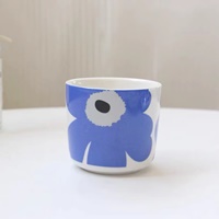 แก้วกาแฟ-ไม่มีหู-Handleless-Cup-Marimekko-สีน้ำเงิน