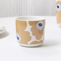แก้วกาแฟ-ไม่มีหู-Handleless-Cup-Marimekko-สีMilk-Coffee