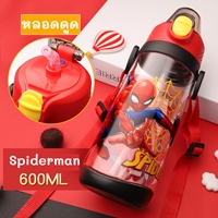 กระติกน้ำพร้อมหลอดมีสายสะพาย-600-ml.-Spiderman