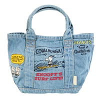 กระเป๋า-Canvas-Snoopy-แบบปัก-สียีนส์อ่อน-light-blue-denim-bag