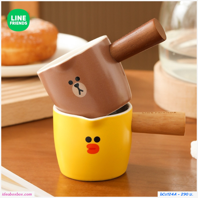 ถ้วยเซรามิกใส่นม ชงชาร้อน 100ml.ลาย LINE Sally