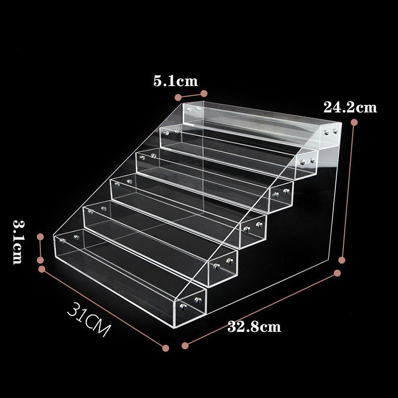 ชั้นวางบันได บันไดหลุม โชว์โมเดล พลาสติกอะคิริค 4 ชั้น Figure Storage DIY