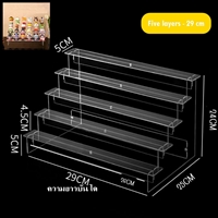 ชั้นวางบันไดโชว์โมเดล-Acrylic-5--ชั้น-Figure-Storage-DIY-หน้ากว้าง-29-ซม