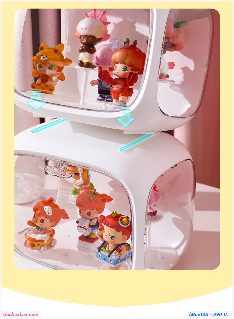 [พรีออเดอร์] กล่องโชว์โมเดล Space capsule light strip one set  สีขาว