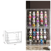 [พรีออเดอร์]-กล่องโชว์โมเดล_บันได--Blind-box-storage-display-stand-36x23x27