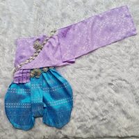 ชุดไทยเด็ก-รุ่นแม่พุดตาน-พรหมลิขิต-สีม่วงฟ้า