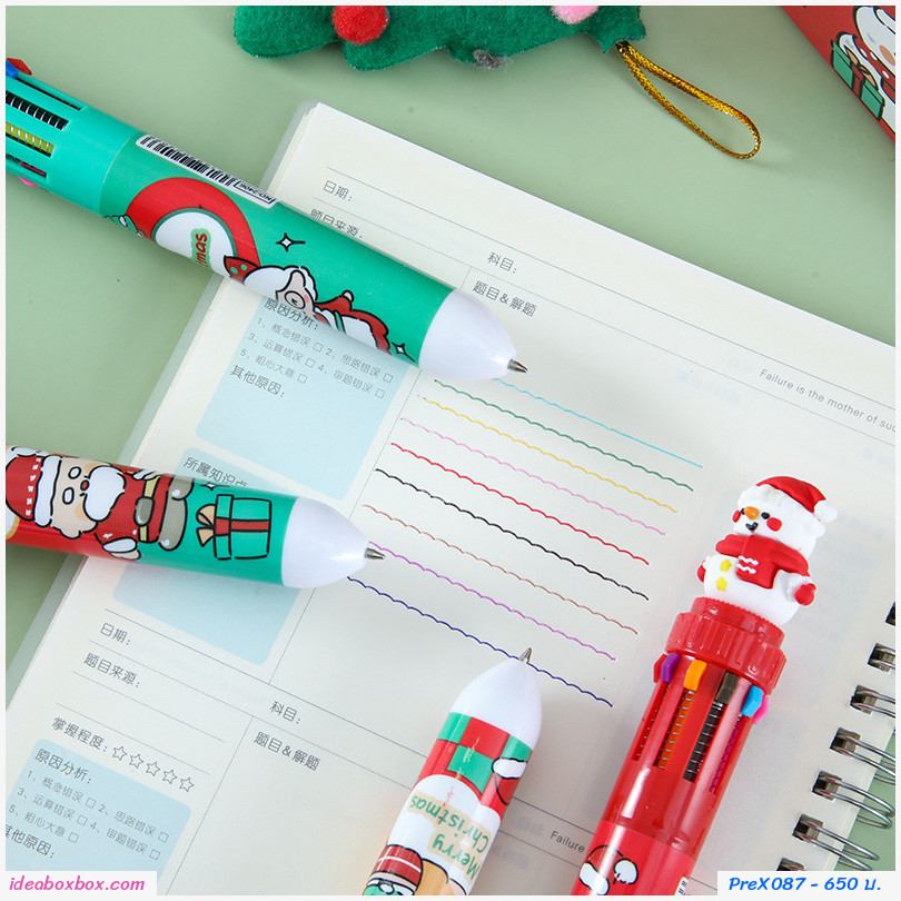 [พรีออเดอร์ รอ 10วัน] ปากกาสิบสี Christmas Festival ยกกล่อง 36 แท่ง
